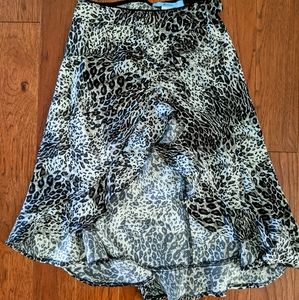 Marciano high-low silk skirt